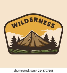 wilderness adventure outdoor camping logo