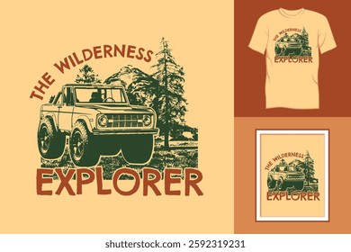 The wilderness explorer vector art truck,
very good for application t-shirts and posters