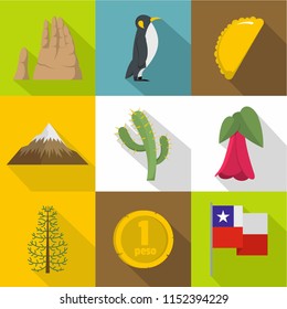 Wilderness icons set. Flat set of 9 wilderness vector icons for web isolated on white background