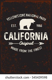 wilderness and nature exploration vintage poster