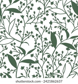 Wilderness Nature Simplicity Vector Seamless Pattern can be use for background and apparel design