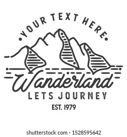 Wilderness theme, for logo "line" or any thing a bout of adventure
