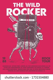 The Wildest Rock Tour Gig Poster Flyer Template