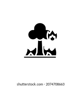 wildfire icon illustration vector graphic