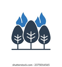 Wildfire Icon Sign Symbol Vector