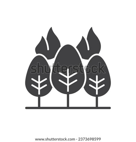 Wildfire Icon Sign Symbol Vector