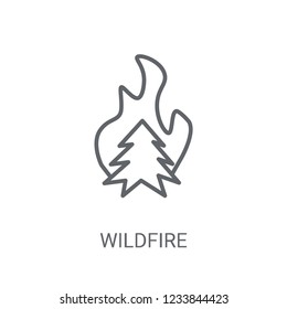 wildfire icon. Trendy wildfire logo concept on white background from Weather collection. Suitable for use on web apps, mobile apps and print media.