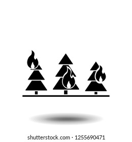 wildfire icon. Trendy wildfire logo concept on white background from Weather collection. Suitable for use on web apps, mobile apps and print media.