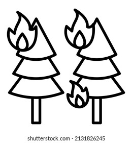 Wildfire-Symbol, Vektorbild. Kann auch für Web-Apps, mobile Apps und Printmedien verwendet werden.