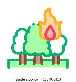 wildfire icon vector. wildfire sign. color symbol illustration