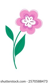 Wildflower garden bloom botanical design