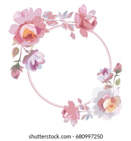 Flor de rosa de flores silvestres era de flores en un estilo vectorial aislado. Flor silvestre vectorial para fondo, textura, patrón envolvente, marco o borde.