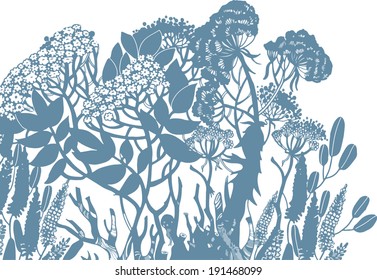 wildflower vector background