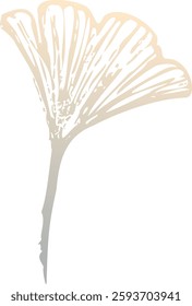 Wildflowers Gradient Silhouette Vector Illustration