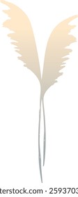 Wildflowers Gradient Silhouette Vector Illustration