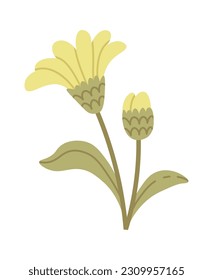Wildblumen mit Vektorgrafik aus Leven