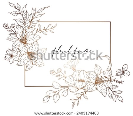 Similar – Image, Stock Photo Bouquet of lily of the valley against fuchsia background