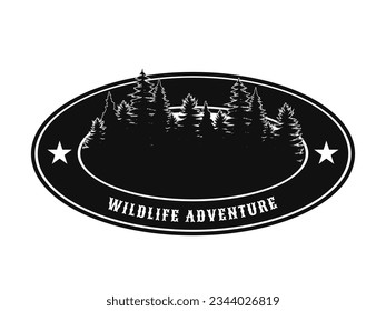 wildlife adventure logo emblem design