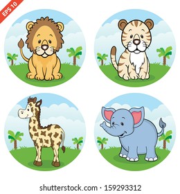 Wildlife animal Clipart (VECTOR)