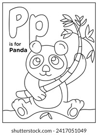 Ein Tier mit wild lebenden Tieren, Panda-Vektorgrafik 