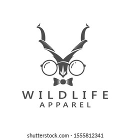Wildlife apparel hunting deer adventure logo design