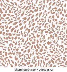 Wildlife beige cheetah seamless vector print