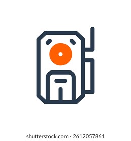 Wildlife Camera Trap for Hunting Purpose Vector Icon