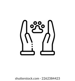 wildlife conservation vector icon illustration