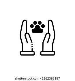 wildlife conservation vector icon illustration