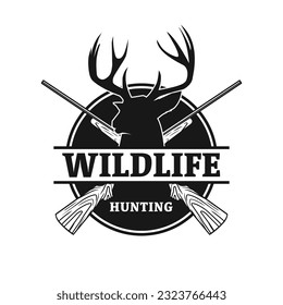 wildlife hunting emblem design for your uses