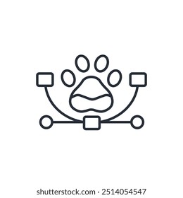 wildlife icon. vector.Editable stroke.linear style sign for use web design,logo.Symbol illustration.