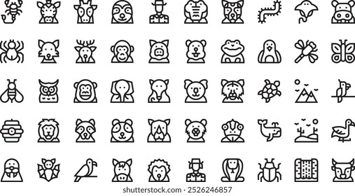 Wildlife icons High-Quality Vector Icons Collection with Editable Stroke. Ideal for Professional and Creative Projects.