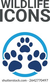 Wildlife icons, Icons Set of Green Eco-Friendly and Symbols for Sustainability and Environmental Awareness