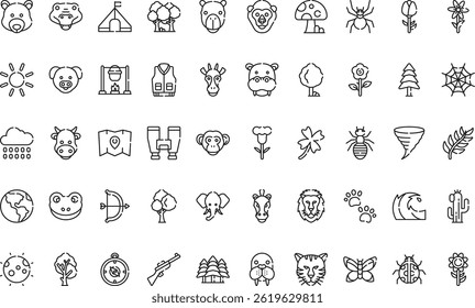 Wildlife icons Simple vector icon. Illustration symbol design template for web mobile UI element. 