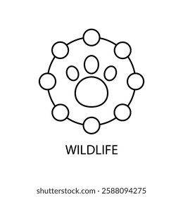 wildlife icons  symbol vector elements for infographic web