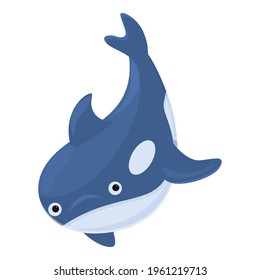 Wildlife killer whale icon. Cartoon of Wildlife killer whale vector icon for web design isolated on white background