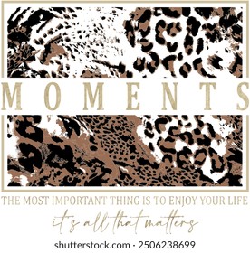 wildlife leopard abstract graphic print t-shirt vector luxury trendy