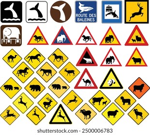 
Wildlife and Nature Warning Road Signs