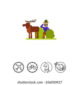 Wildlife Photography with Camera Icon