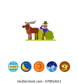Wildlife Photography with Camera Icon