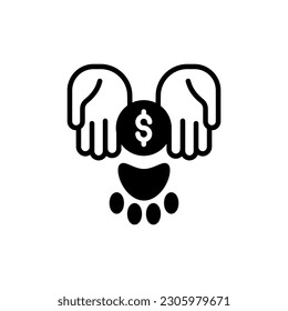 Wildlife Relief Donation icon in vector. Illustration