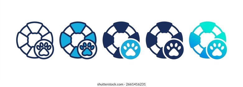 Wildlife Rescue Multiple Icon Set