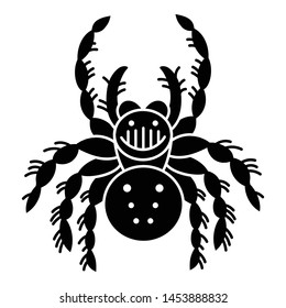 Wildlife spider icon. Simple illustration of wildlife spider vector icon for web design isolated on white background