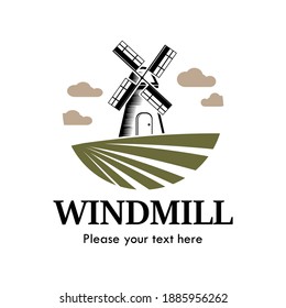 wildmill design logo template illustration
