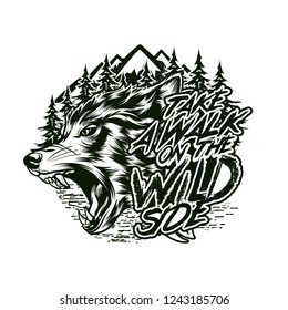 Wildside Wolf Head Vector