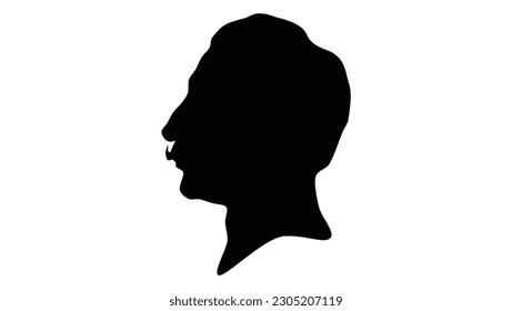 Wilhelm II silhouette, deutscher Kaiser