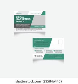 I will create a creative postcard design template
