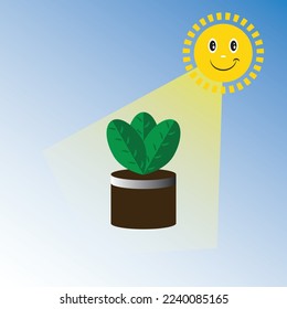 i will create vector ilustration nature and sinar matahari
