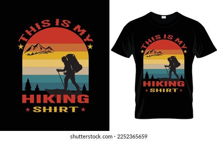 I will do awesome hiking t shirt design