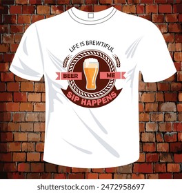 I will do a beer custom t-shirt design.